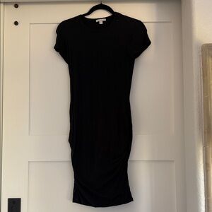 James Perse Classic Black Midi Dress